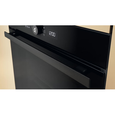 Whirlpool Духовий шафа електричний, 73л, A+, дисплей, конвекція, телескопічні напрямні, чорний