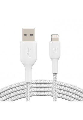 Belkin USB-A - Lightning, BRAIDED[1m, white]