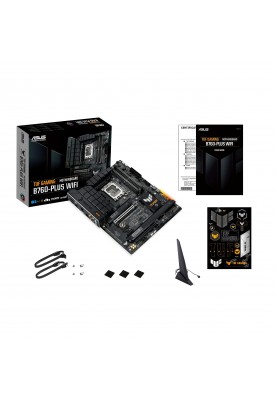 ASUS Материнcька плата TUF GAMING B760-PLUS WIFI s1700 B760 4xDDR5 M.2 HDMI DP Wi-Fi BT ATX