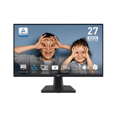 MSI Монітор 27" PRO MP275Q 2xHDMI, DP, MM, IPS, 2560x1440, 100Hz, 1ms, sRGB 100%, AdaptiveSync