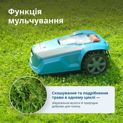 Könner & Söhnen Газонокосарка-робот KS 22RLM 18В 4А-рік, безщітковий двигун, керування застосуванням, wifi, 9 кг