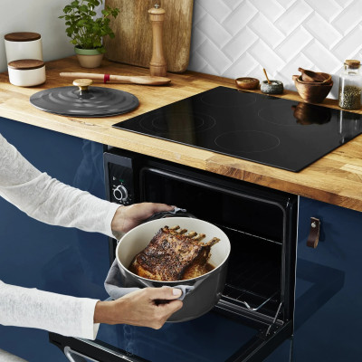 Tefal Каструля Tefal Air, з кришкою, 5.7л, алюміній, чорний
