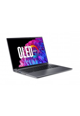 Acer Ноутбук Swift X SFX14-72G 14.5" 2.8K OLED, Intel U7-155H, 32GB, F1TB, NVD4060-8, Win11, сірий