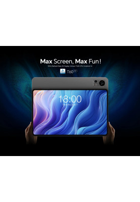 TECLAST Планшет T60 12" 8ГБ, 256ГБ, LTE, 8000мА рік, Android, сірий