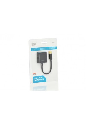 Digitus Адаптер USB 3.0 - DVI Full HD, M/F, 0.15 m