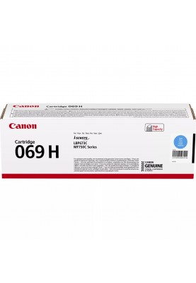 Canon Картридж 069H MF752Cdw/MF754Cdw/LBP673Cdw Cyan (5500 стор.)