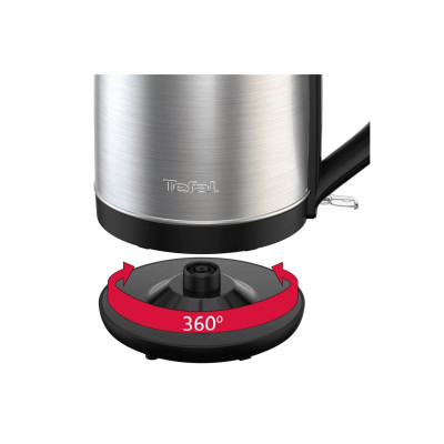 Tefal Електрочайник Tefal Subito 1.7л, нерж. сталь, чорний Tefal Електрочайник Tefal Subito 1.7л, нерж. сталь, чорний