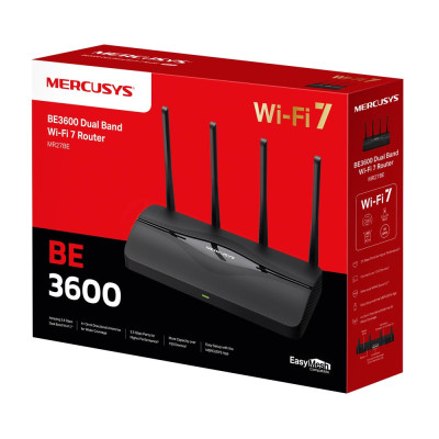 Mercusys Маршрутизатор MR27BE BE3600, 2xGE LAN, 1x2.5GE LAN, 1x2.5GE WAN, MESH