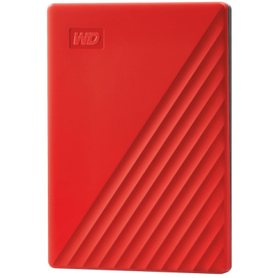 WD Портативний жорсткий диск 4TB USB 3.2 Gen 1 My Passport Червоний