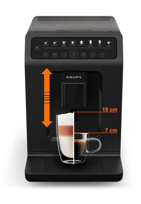 Krups Кавомашина Evidence Eco-Design, 2.3л, зерно, автомат.капуч, LED-дисплей, аторец.-6, сенсор.керування, чорний