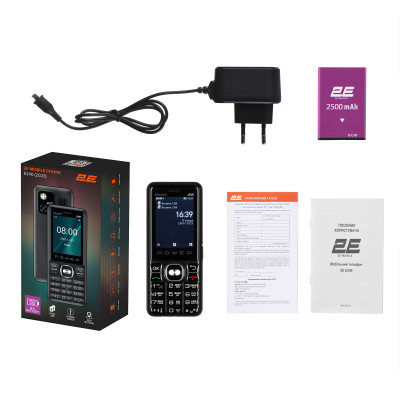 2E Мобільний телефон E240 2023 2.4" 2SIM, 2500mAh, Чорний