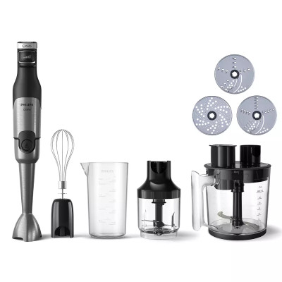 Philips Блендер заглибний Series 5000, 1200Вт, 5в1, чоппер, терки, чорний