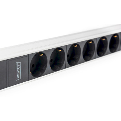 Digitus Пристрій розподілу електроживлення 0U, 12xSchuko, 16A, 250V, вилка Schuko