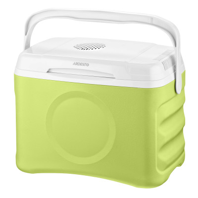 ARDESTO Холодильник дорожній ARDESTO, 2в1, 21л, 220/12В, підігрів 55°C, охолодження 18-20°C, USB-порт, 4.3кг, салатовий