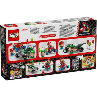 LEGO Конструктор LEGO Super Mario Mario Kart – Baby Mario vs. Baby Luigi LEGO Конструктор LEGO Super Mario Mario Kart – Baby Mario vs. Baby Luigi
