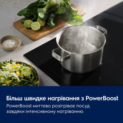 Electrolux Варильна поверхня Electrolux індукційна, 60см, розширена зона, Hob2Hood, чорний
