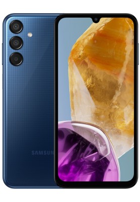 Samsung Смартфон Galaxy M15 5G (M156) 6.6" 4/128ГБ, 2SIM, 6000мА рік, синій темний