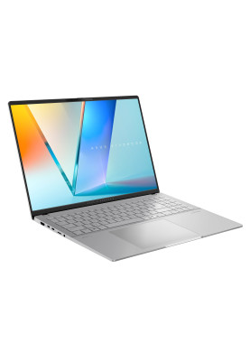 ASUS Ноутбук Vivobook S 16 M5606UA-MX027 16" 3.2K OLED, AMD R7-8845HS, 32GB, F1TB, UMA, NoOS, Сріблястий