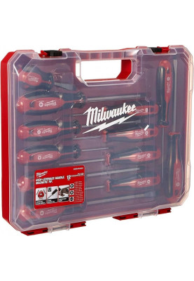 Milwaukee Викрутки набір 12шт, магнітні, SL, PH, PZ, кейс
