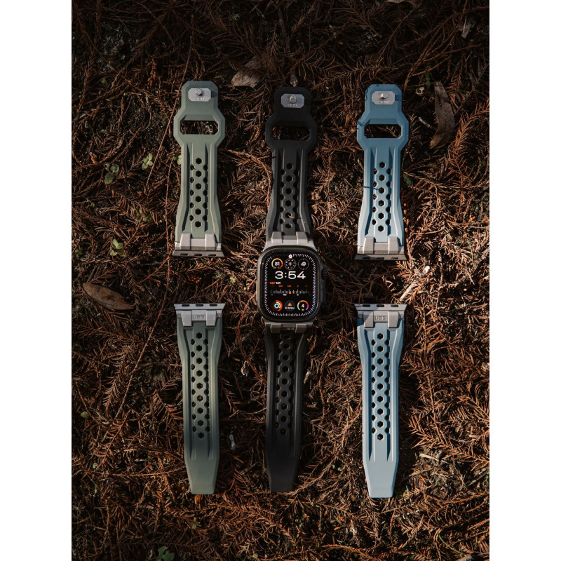 UAG Ремінець для Apple Watch Ultra 2/Ultra-49-45-44-42mm, Monarch, Cloud Blue/Titanium