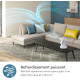 Philips Вентилятор Philips настільний Series 2000, 22см, 28Вт, таймер, поворот 180, білий