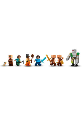LEGO Конструктор Minecraft Напад на село з повітряною кулею Ґаст