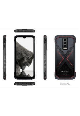 Doogee Смартфон Blade 10 Pro 6.56" 6/256ГБ, 2SIM, 5150мА рік, чорно-червоний