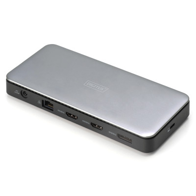 Digitus Док-станція USB-C > 2xHDMI/DP/2xUSB-A/USB-C/SD/MicroSD/RJ54/DC/Audio