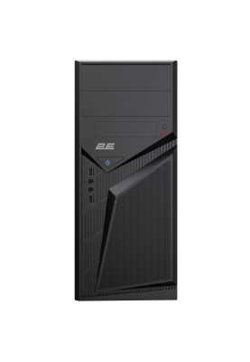 2E Корпус TeamX TMX07 з БЖ 2E ATX400W 2xUSB2.0 1x80мм VGA 310мм, ATX чорний