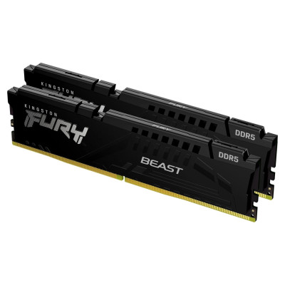 Kingston Пам'ять ПК DDR5 64GB KIT (32GBx2) 6000 FURY Beast EXPO