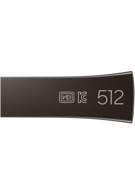 Samsung Накопичувач Samsung 512GB USB 3.1 Type-A Bar Plus Сірий