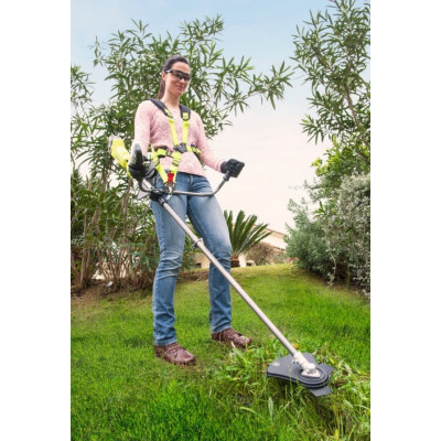 Ryobi Тример садовий акумуляторний RBC18X20B4F ONE+ 18В акб 1х4А·год 20см ніж/ліска 30см велосипедна рукоять ремені Vertebrae 4.7кг Ryobi Тример садовий акумуляторний RBC18X20B4F ONE+ 18В акб 1х4А·год 20см ніж/ліска 30см велосипедна рукоять ремені Vertebrae 4.7кг