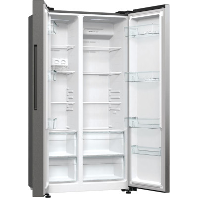 Gorenje Холодильник SBS 179х67х92см, 2 двері, 356(191)л, А++, NF+, Інв. , зона св-ті, зовн. диспл, матовий сірий Gorenje Холодильник SBS 179х67х92см, 2 двері, 356(191)л, А++, NF+, Інв. , зона св-ті, зовн. диспл, матовий сірий