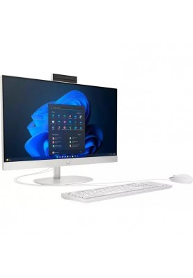 HP Комп'ютер персональний моноблок 245-G10 23.8" FHD IPS AG, AMD R5-7520U, 16GB, F512GB, UMA, WiFi, кл+м, 3р, Win11P, білий