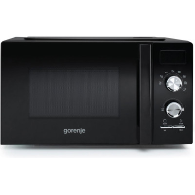 Gorenje Мікрохвільова піч, 20л, хутро. керув., 800Вт, дисплей, чорний