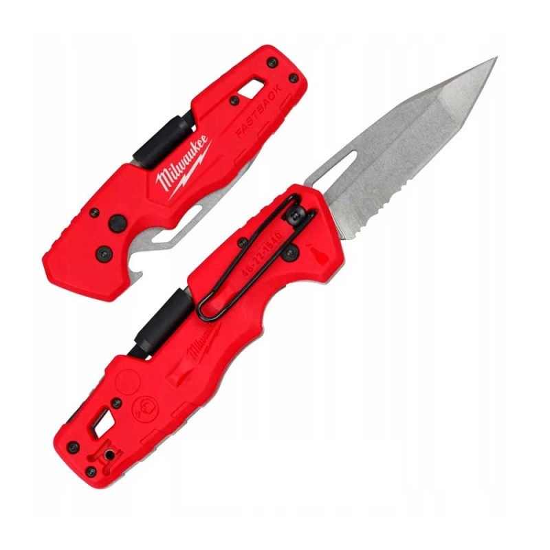 Milwaukee Ніж складаний Folding Knife, 5 in 1, біта PH2 і SL5.5, сталь