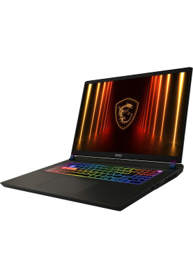 MSI Ноутбук Vector 17 HX AI A2XWJG-042UA 17" QHD+ 240Hz, Intel Ultra 9 275HX_24C_24T, 32GB, F1TB, NVD5090-24, W11, чорний