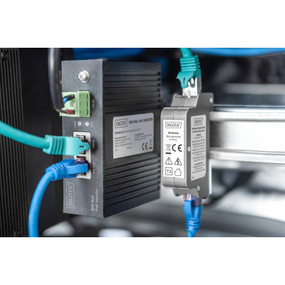 Digitus Обмежувач перенапруги PoE (RJ45), монтаж на DIN-рейку, внутрішній
