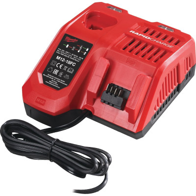 Milwaukee Набір із двох акумуляторних інструментів Milwaukee M18 M18FPP2A3-502X шурупокрут-дриль M18 FPD3-0X гвинтоверт ударний M18 FID3-0X акб М18 1х5А·год ЗП M12-18FC TURBO кейс