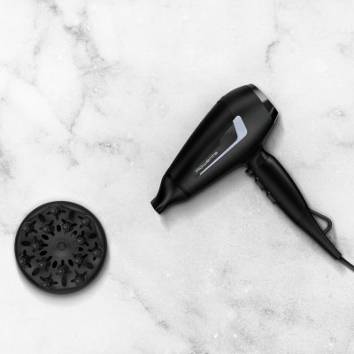 Rowenta Фен Pro Expert, 2100Вт, 3 режими, дифузор, іоніз-я, хол. обдув, чорний