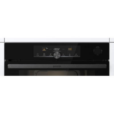 Gorenje Духовий шафа електричний, 77л, A+, пара, дисплей, 300°C, Wi-Fi, чорний
