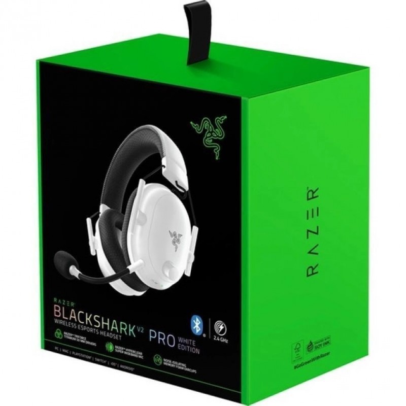 Razer Гарнітура ігрова BlackShark V2 Pro (2023), 7.1, WL/BT, білий