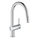 Grohe Змішувач для кухні Vento Dual Spray, довж.виливу - 223мм, поворотний/витяжний, 1важіль, хром