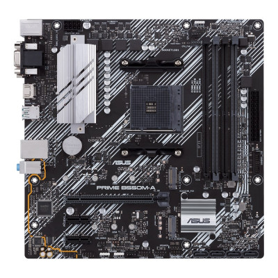 ASUS Материнська плата PRIME B550M-A/CSM sAM4 B550 4xDDR4 M.2 HDMI DVI D-Sub CSM mATX