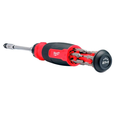 Milwaukee Викрутка, 27 насадок, ручка двокомпонентна, (Hex, PH, SL, PZ, Torx), сталь CrV