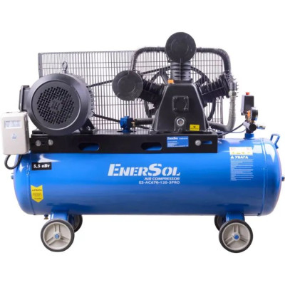 EnerSol Компрессор повітряний ES-AC670-120-3PRO 5.5кВт, 120л, 670л/хв, 12.5бар, 176кг EnerSol Компрессор повітряний ES-AC670-120-3PRO 5.5кВт, 120л, 670л/хв, 12.5бар, 176кг