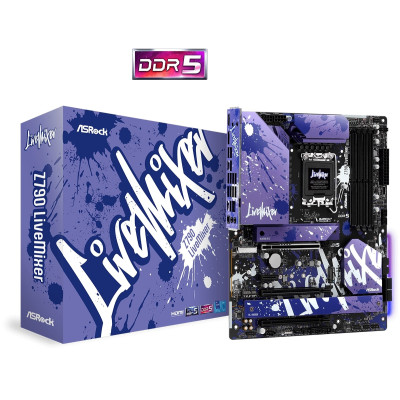ASRock Материнська плата Z790 LIVEMIXER s1700 Z790 4xDDR5 M.2 HDMI DP ATX ASRock Материнська плата Z790 LIVEMIXER s1700 Z790 4xDDR5 M.2 HDMI DP ATX