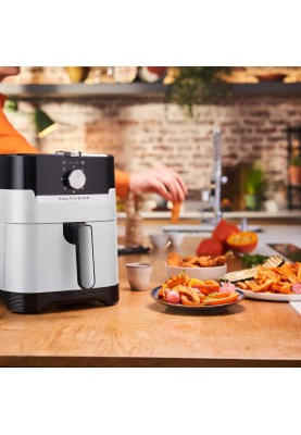 Tefal Мультипіч EasyFry&Grill, 1550Вт, чаша-4.2л, механічне керув., від 80°C до 200°C, пластик, чорний-світло-сірий