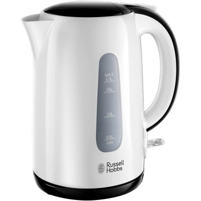Russell Hobbs Електрочайник My Breakfast 1.7л, пластик, біло-чорний