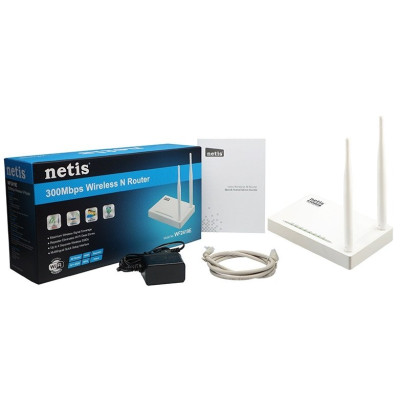 Netis Маршрутизатор N300, 4xFE LAN, 1xFE WAN, 2x зовнішн. ант. Netis Маршрутизатор N300, 4xFE LAN, 1xFE WAN, 2x зовнішн. ант.